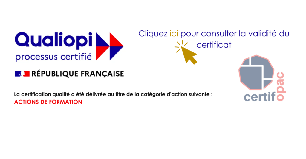 Certificat Qualiopi d'OPALE Psychologie